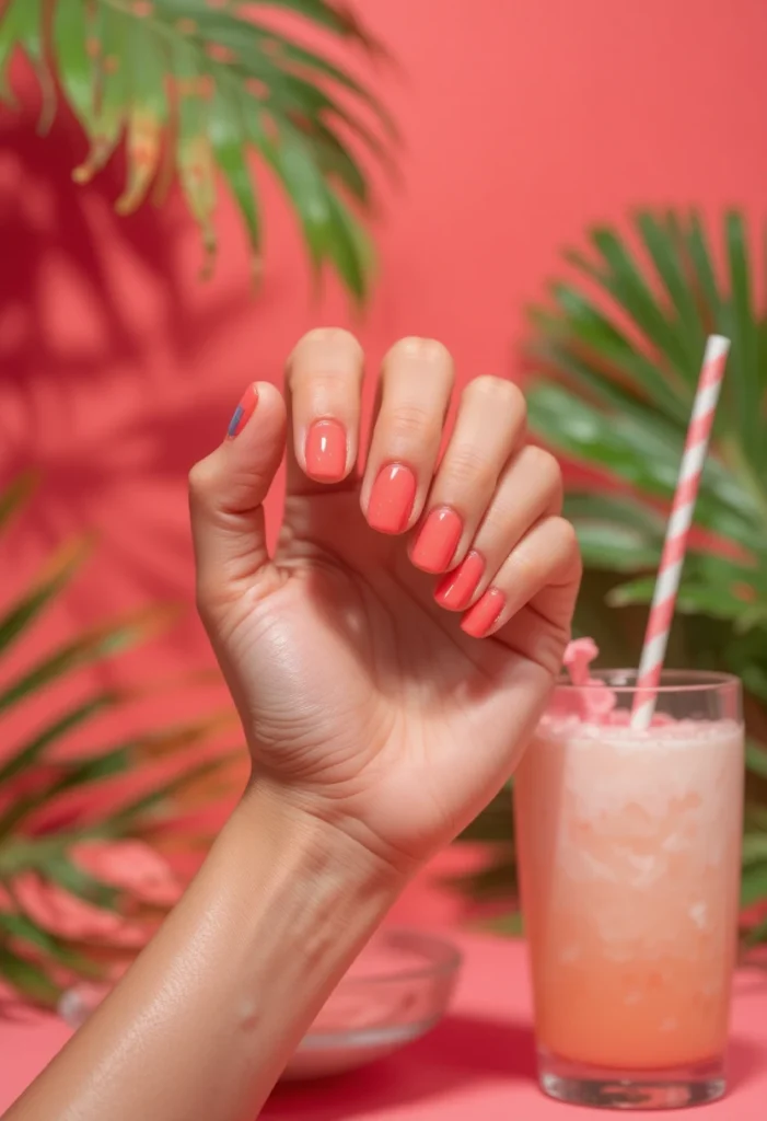 Soft Coral For A Playful Statement