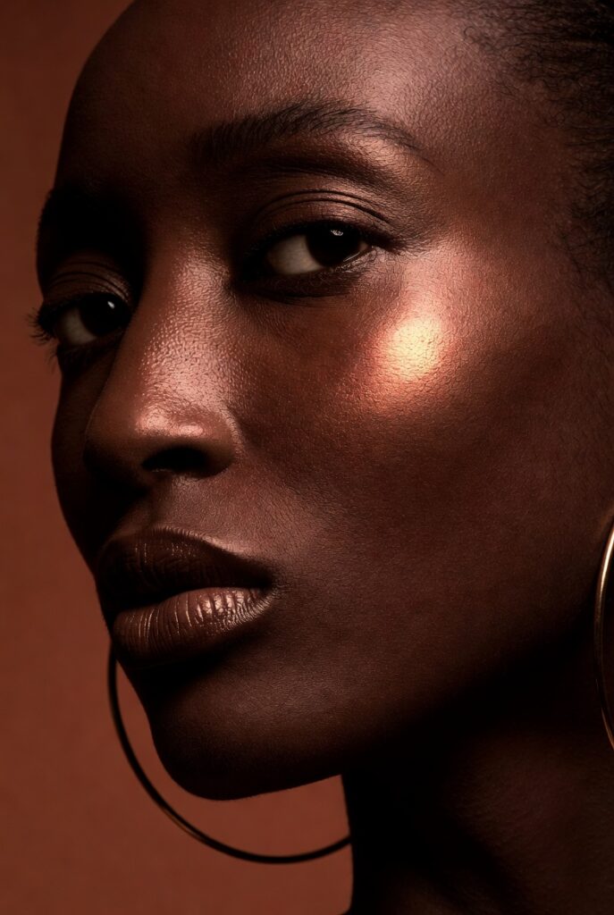 7. Deep Amber Tint for Rich Dark Skin