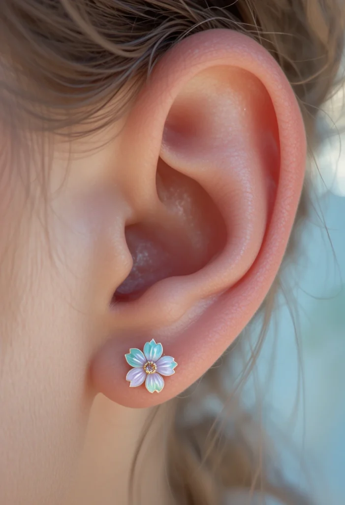 7. Enamel Floral Set