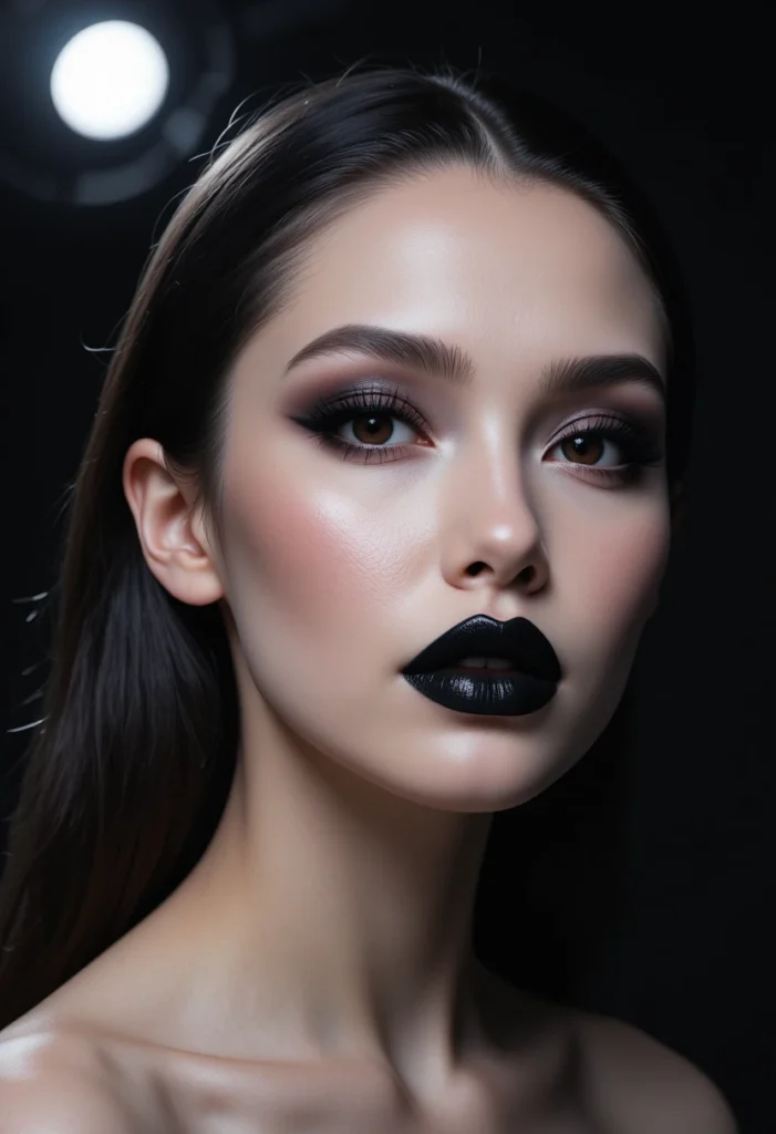 7. Matte Black Lip