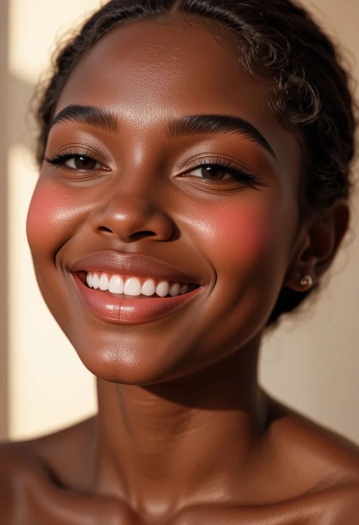 7. Blush Placement That Mimics a Real Flush