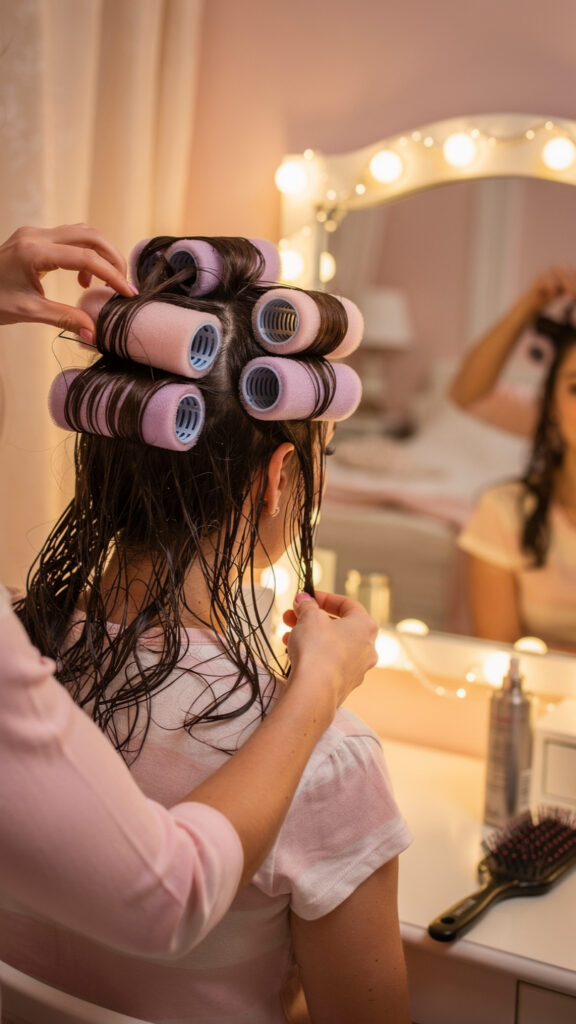 Flexi Rods for Uniform Spiral Curls