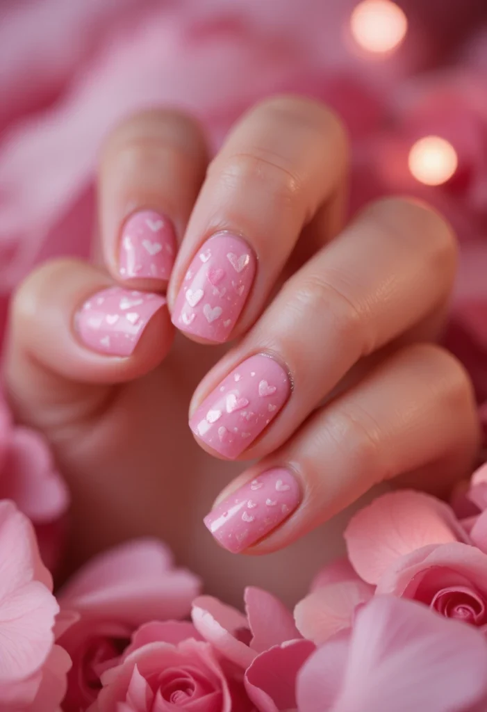 Incorporating Heart Motifs Into Coquette Nails