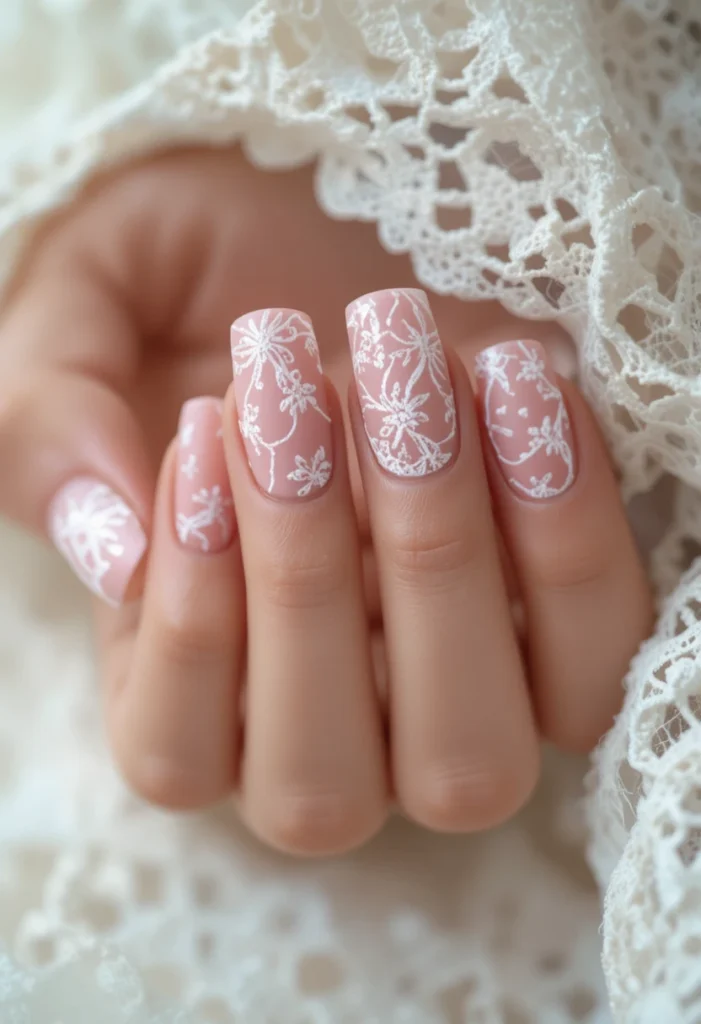 Adding Lace-Inspired Nail Art