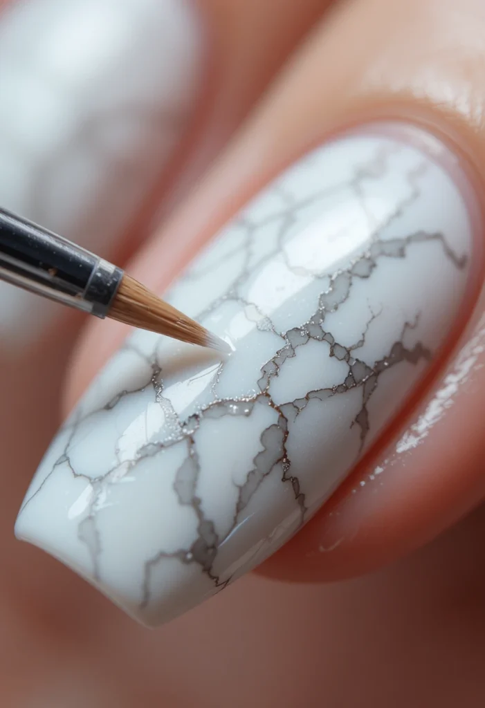Using A Fine Detail Brush For Precision