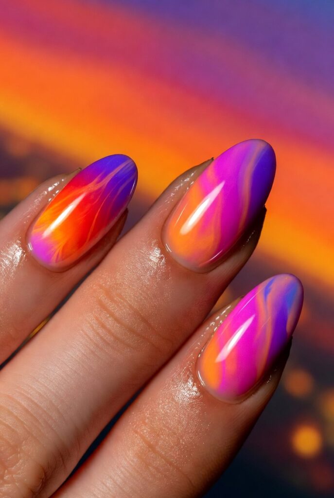 Mastering a Sunset-Inspired Multi-Color Ombre