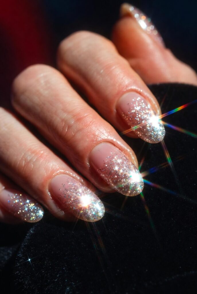 Achieving a Glitter Ombre Effect for Extra Sparkle