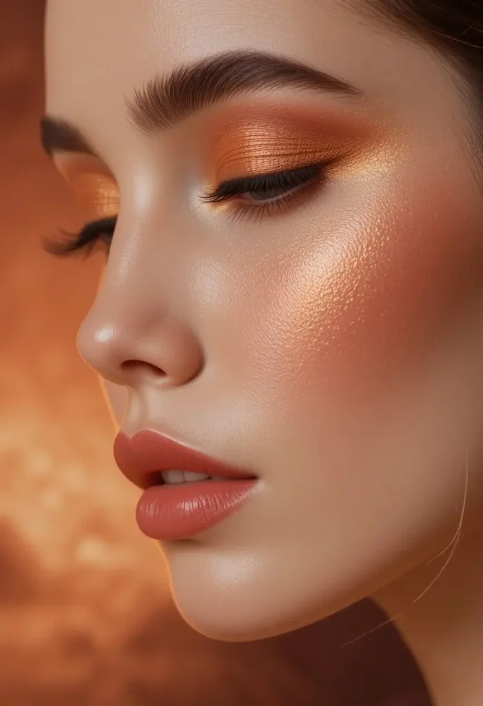 2. Peachy Bronze Sunset Eyes