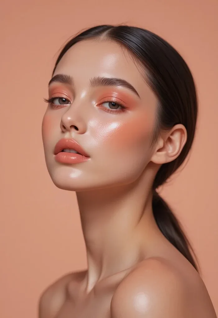 4. Monochrome Peach Everything