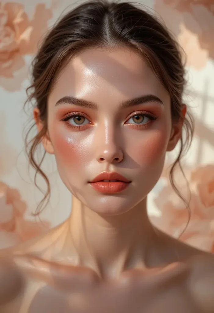 6. Peach Watercolor Wash