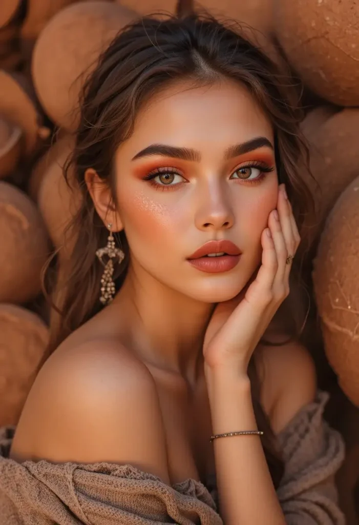 8. Peach and Coral Summer Fling