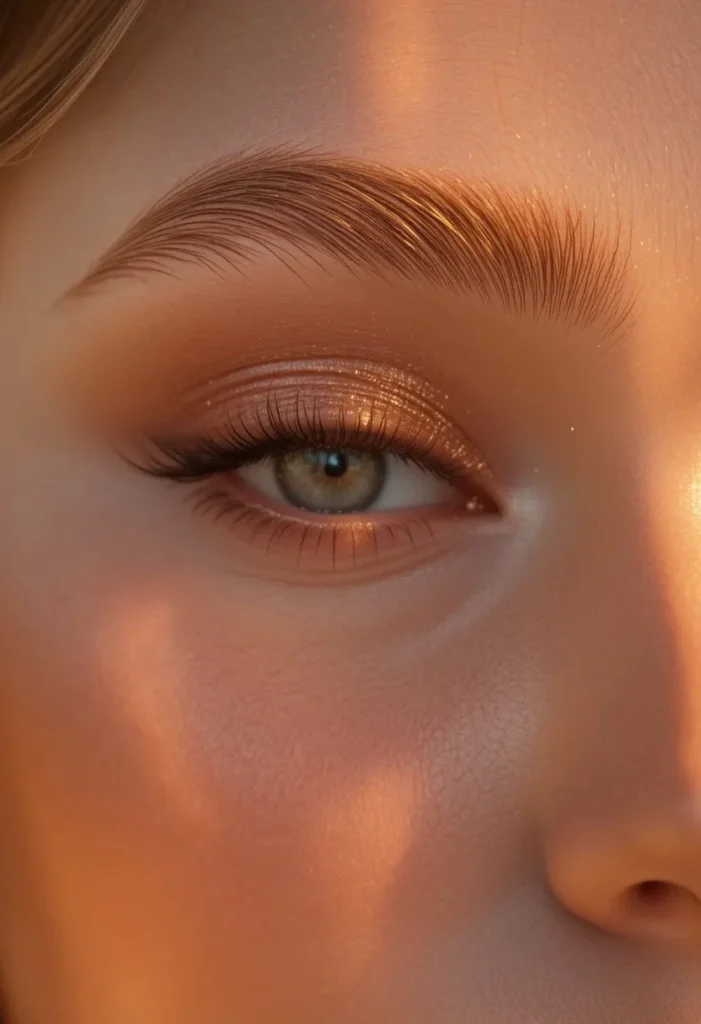 22. Laminated Brows with a Sunkissed Tip Bleach