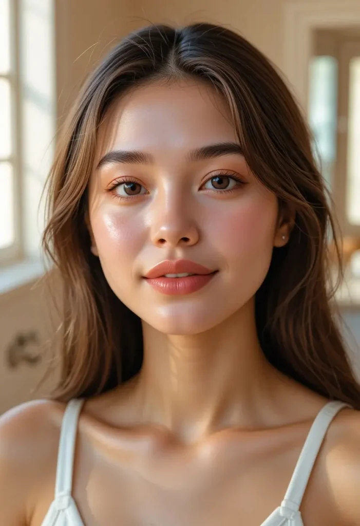 "Woman with clear, radiant, blemish-free skin illustrating proven tips for how to get clear skin fast."