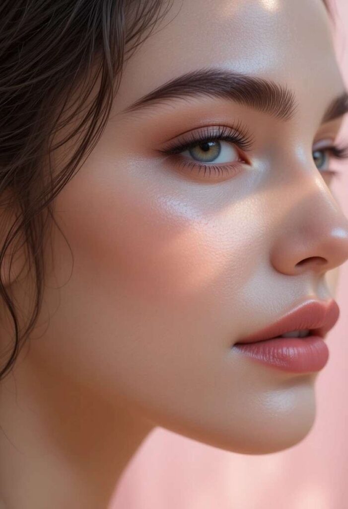 2. Side-Swept Feathery Brows for a Romantic, Soft-Glam Vibe